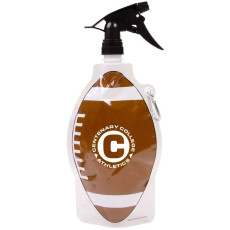 HydroPouch!™ 22 oz. Football Collapsible Water Bottle with Spray Top - Patented