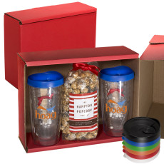 Avalon Tumblers, Popcorn & Hot Cocoa Gift Set