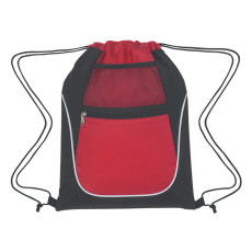Logo Drawstring Sports Pack with Dual Pockets