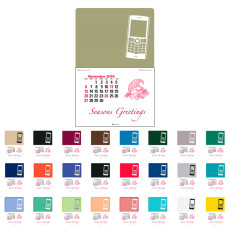 Custom 14-Month Cell Phone Imprint Press-N-Stick Calendar