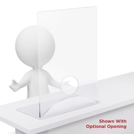 0.25" Distancing Barrier With Acrylic Base