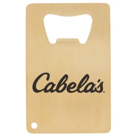 Credit Card Brushed Gold Bottle Opener