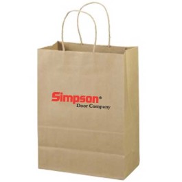 10 x 5 x 13 Printed Kraft Recycled Paper Bag