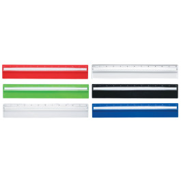 Printed Plastic 12" Ruler with Magnifying Glass