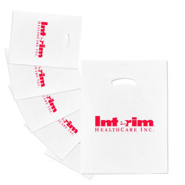 Printed White Super Gloss Die Cut Handle Bags