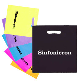 9 x 12 Frosted Die Cut Plastic Bags