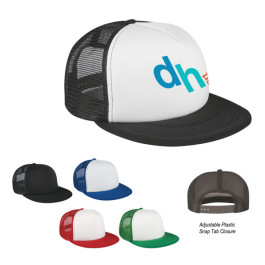 Printable Flat Bill Trucker Cap