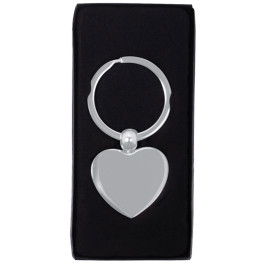 Printed Heart Metal Key Chain