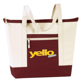 Printed Jumbo Zip Tote