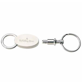 Promo Matte Silver Dual Pull-Apart Key Holder