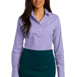 Red House Ladies Windowpane Non-Iron Shirt