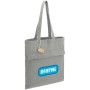 Recycled Cotton Herringbone Tote w/Zip Pocket