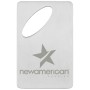 Oval Credit Card Brushed Finish Bottle Opener
