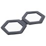 Leatherette Compact Mirror with Dual Magnification