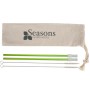 2- Pack Park Avenue Stainless Straw Kit With Cotton Pouch