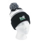 Two-Tone Knit Pom Beanie with Cuff