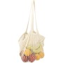 Riviera Cotton Mesh Market Bag With Zippered Pouch