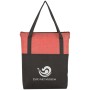 Crosshatch Non-Wowen Zippered Tote Bag