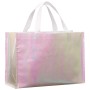 Iridescent Non-Woven Shopper Tote