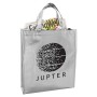 Metallic Lamianted Shopper Tote