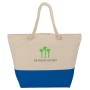 12 oz. Zippered Cotton Rope Tote