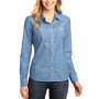 District - Ladies Long Sleeve Washed Woven Shirt