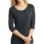 District Made Ladies Tri-Blend Lace 3/4-Sleeve Tee (Apparel)