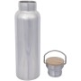 21 oz. Shiny Tipton Stainless Steel Bottle With Bamboo Lid