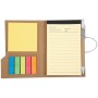 Woodgrain Look Notebook with Sticky Notes and Flags