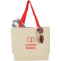 Printed Colored Handle Tote