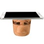 Woodgrain Wireless Charging Pad and Speaker