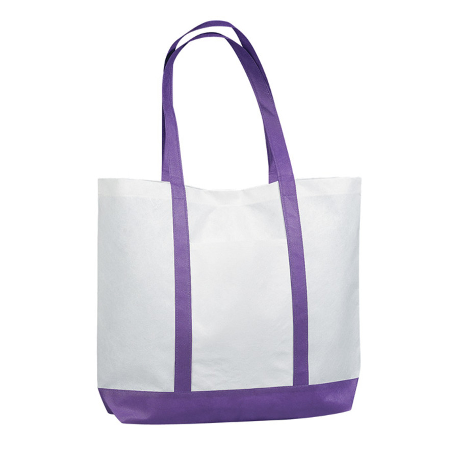 Logo Non-Woven Tote Bag With Trim Colors