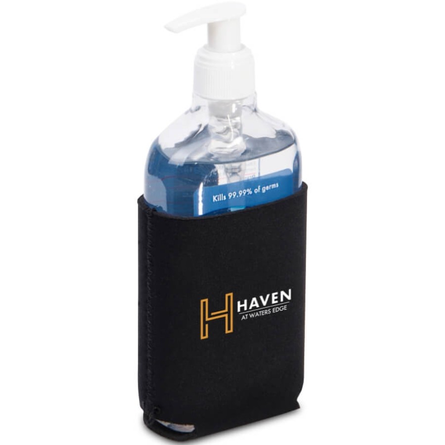 Hand Sanitizer With Neoprene Can Cooler Sleeve