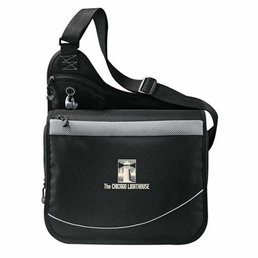 monogrammed messenger bag