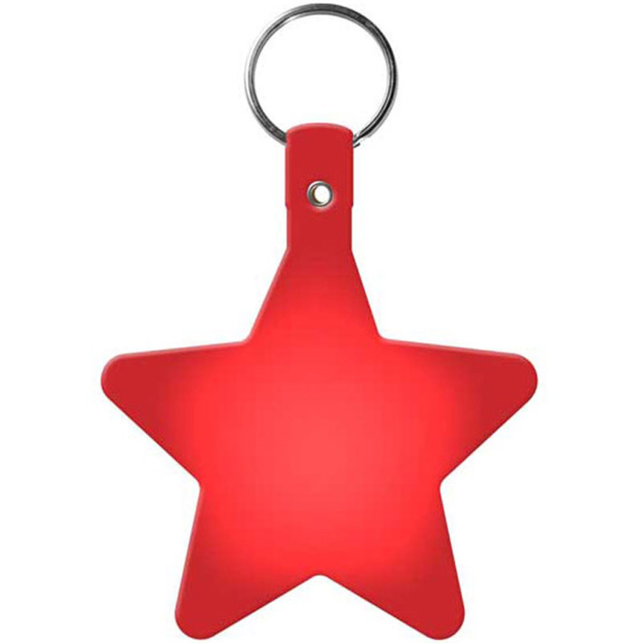 Imprintable Star Flexible Key-Tag