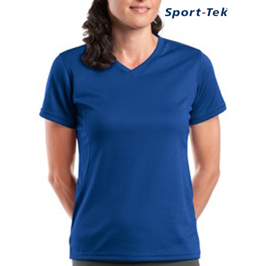 Sport-Tek® - Dri-Mesh® Ladies V-Neck T-Shirt