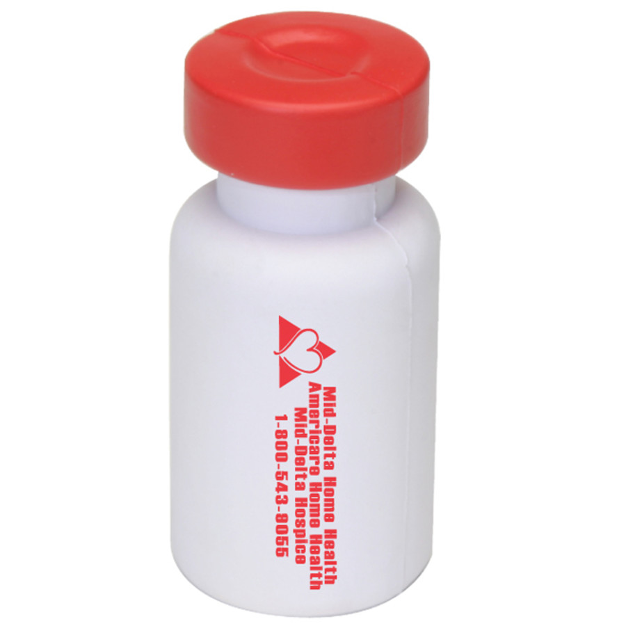 Promotional Pill Bottle Shaped Stress Reliever