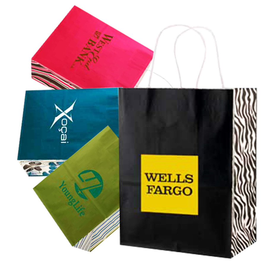 Imprinted White Tints and Shopping Bags