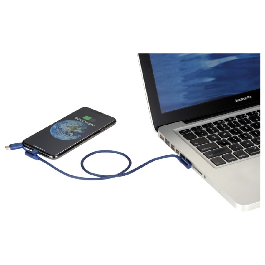 Abruzzo 3-in-1 Charging Cable with Pouch