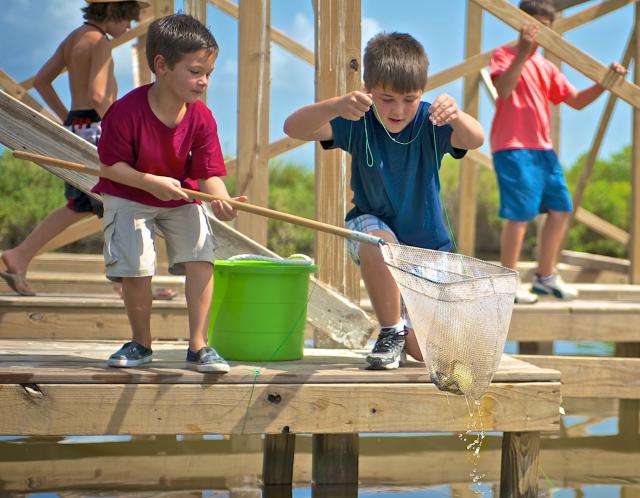 Kids Crabbing