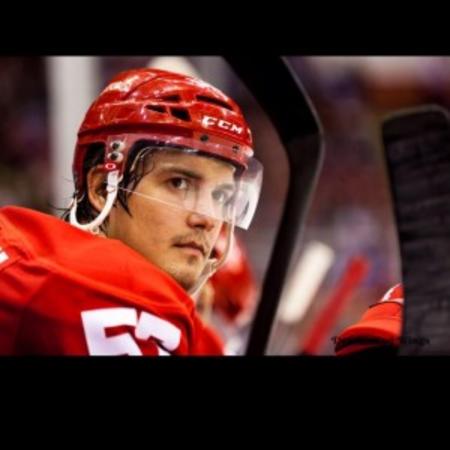 Hockey Player Mitch Callahan in Grand Rapids Hockey Player Mitch Callahan in Grand Rapids