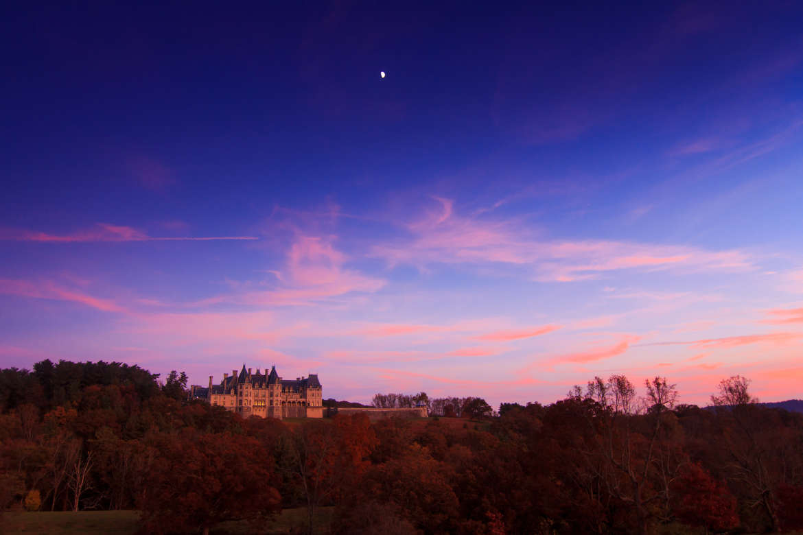 Biltmore in the Fall at Sunset