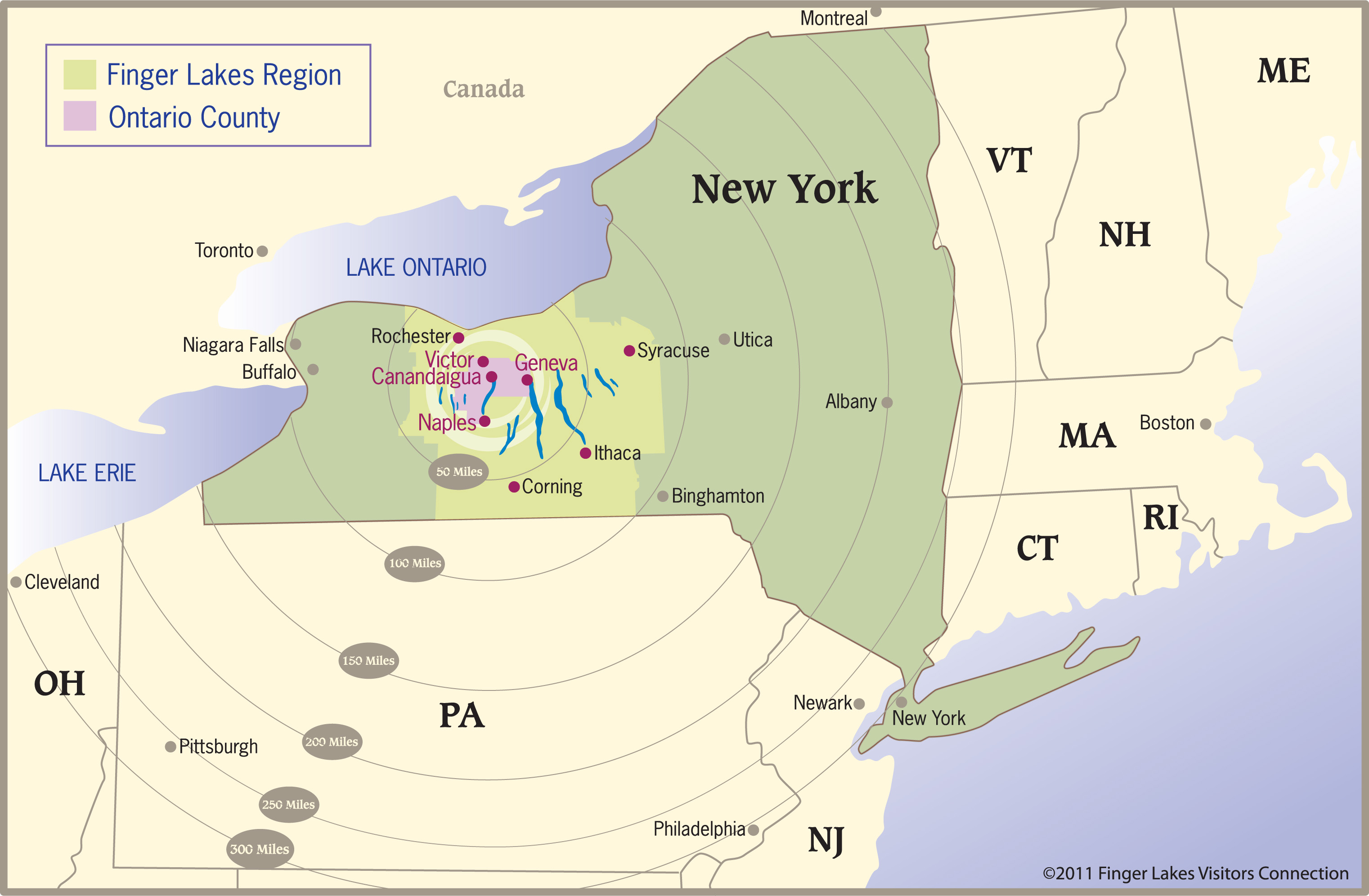 Finger Lakes Region Map Finger Lakes Maps | Trip Planning | Visit Finger Lakes