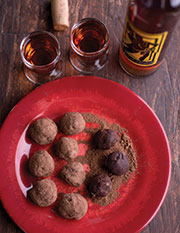 Chocolate -cherry -wine -truffle