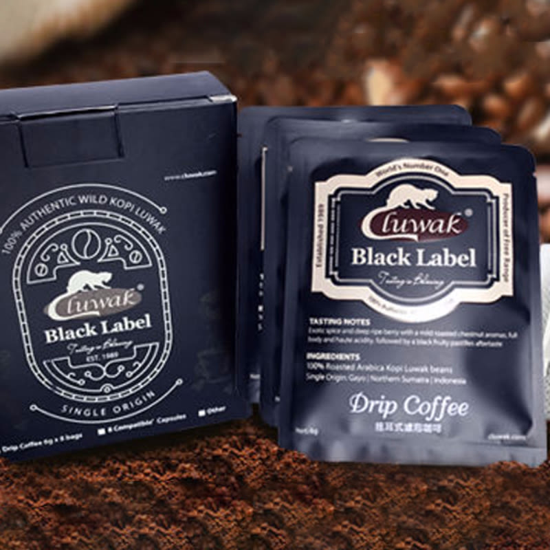 Kopi Luwak Gold Label Drip Pouch 6g 8 Pack Kopi Luwak Gold Label Drip Pouch 6g 8 Pack
