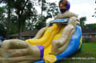 luchador cinco de mayo themed wet slide