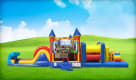 50ft Roblox Bounce House Obstacle w/ Wet or Dry Slide