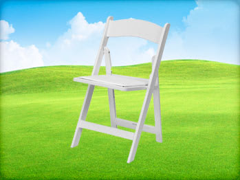 Usa White Garden Folding Chair Rentals Sky High Party Rentals