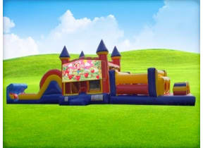 50ft Strawberry Shortcake Obstacle w/ Wet or Dry Slide
