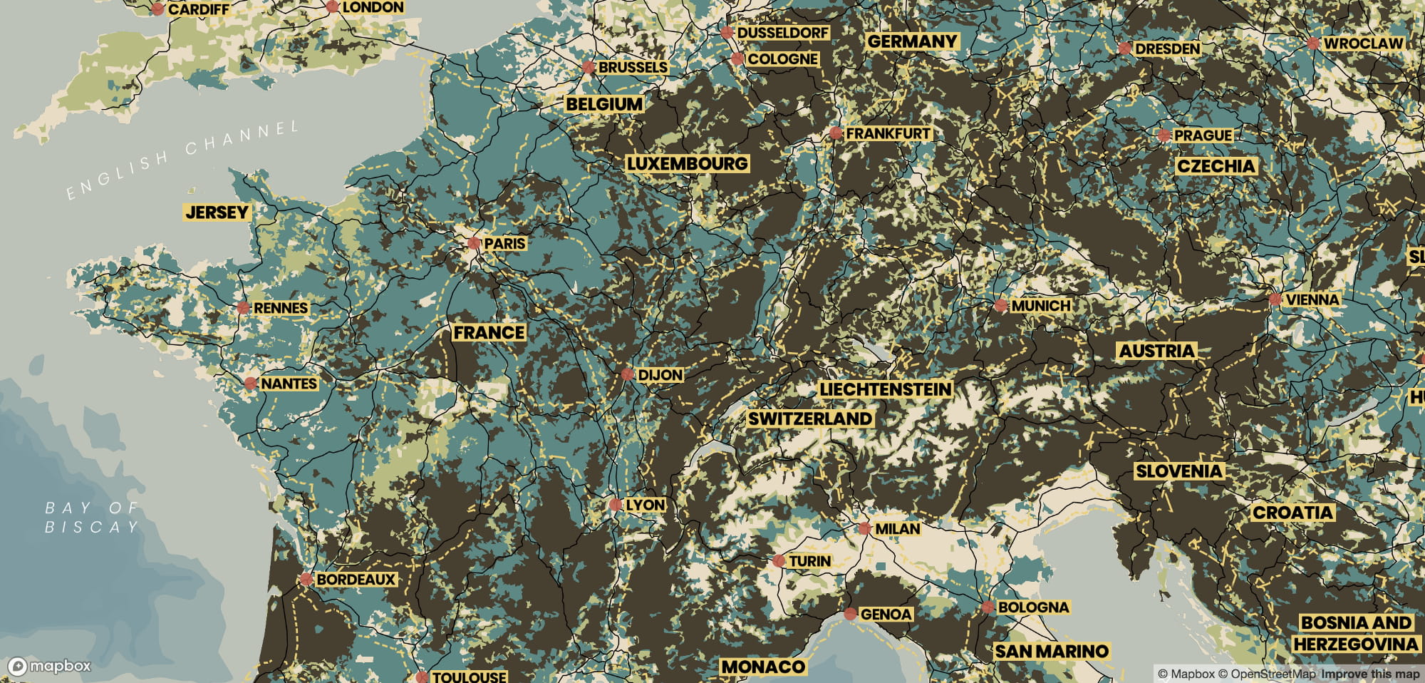 Mineral map style